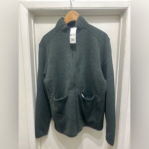 Figs Mens On Shift Sweater Knit Jacket Olive Green Size L NWT Limited Edition